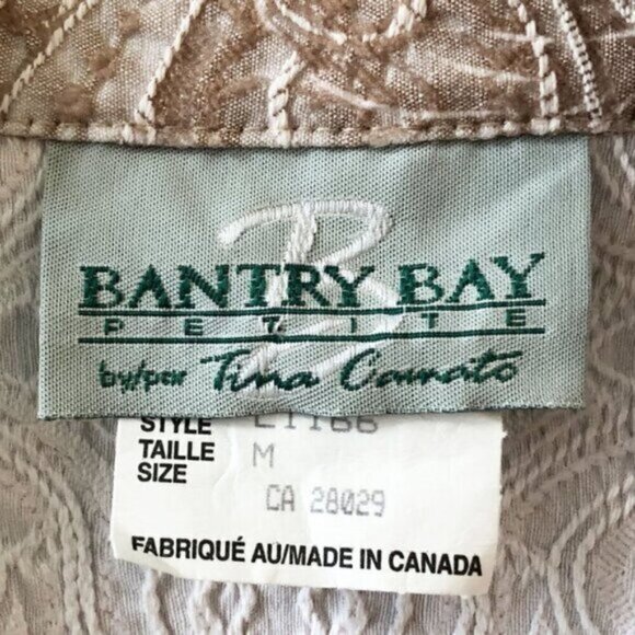 Vintage 90s Baroque Paisley Blazer – Gold Beige Open Front Jacket, Elegant Retro - Picture 4 of 5